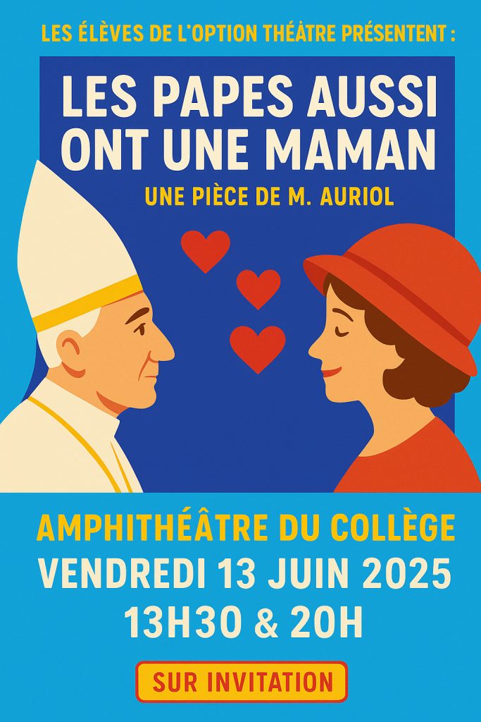 Affiche théâtre pièce 2025