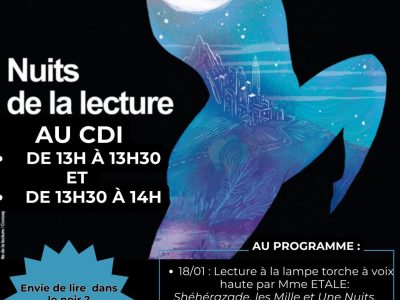 Nuits de la lecture cdi collège teloché